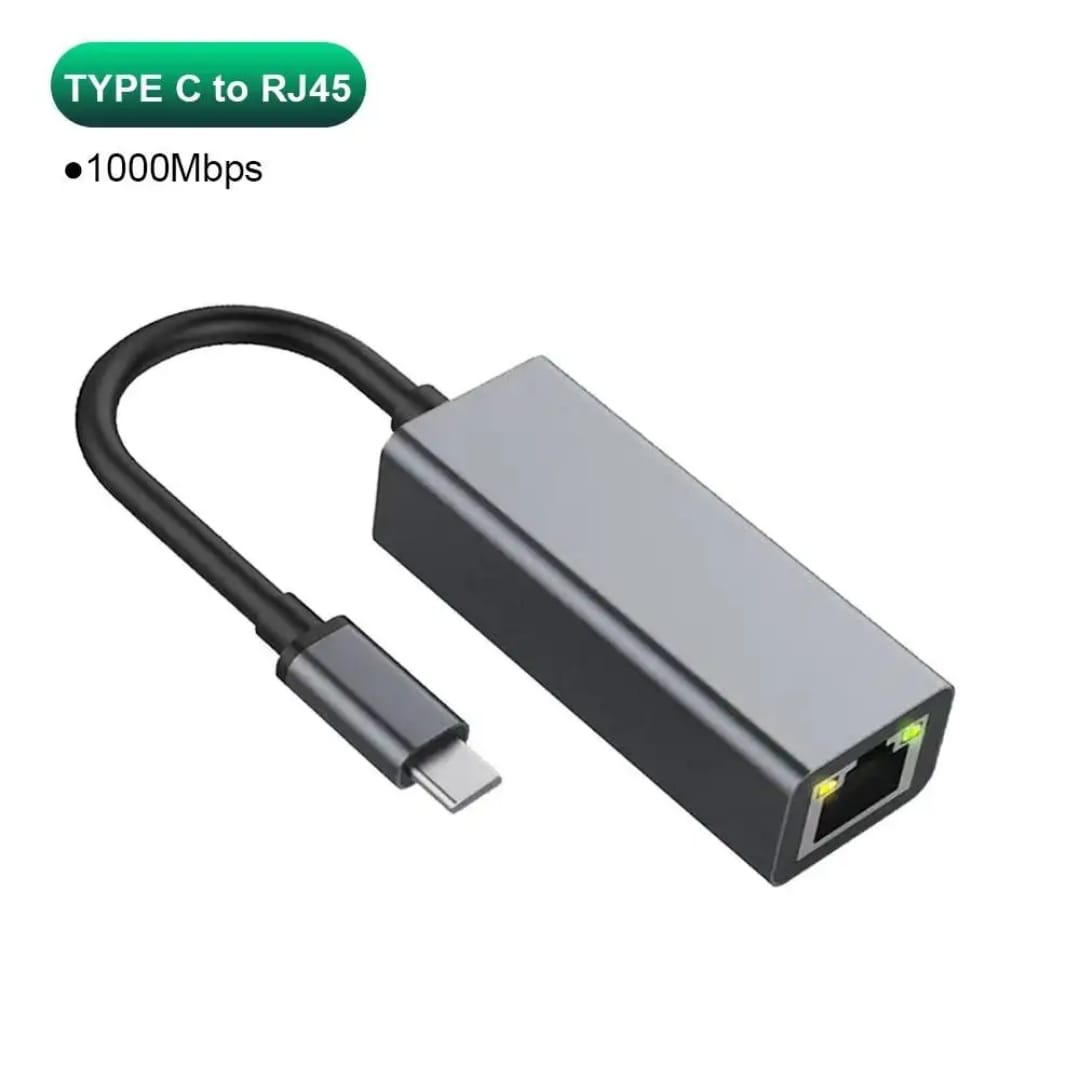 USB Type C Ethernet Adapter 1000Mbps USB 3.0 RJ45 Network Card for PC Windows XP 7 8 10 Android USB Lan Internet Cable