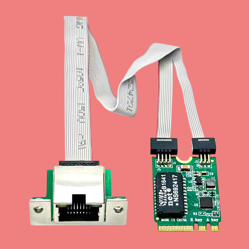 M.2 A+E Gigabit Network Interface RJ45 LAN 1000M RTL8111H Chip Ethernet Adapter for Desktop and IPC and Server